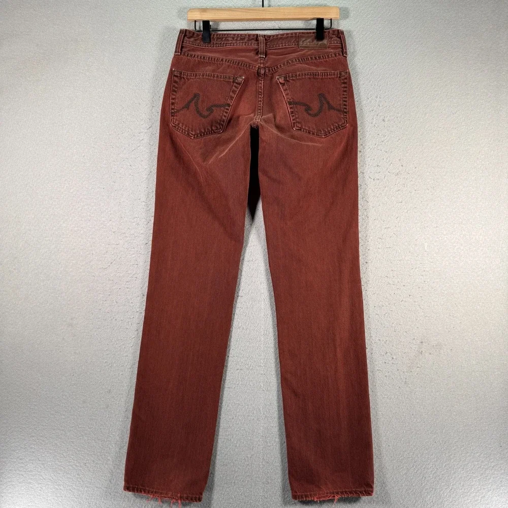 Adriano Goldschmied The‎ Teddy Boy Jeans Womens 28 Red Dark Wash Straight Denim